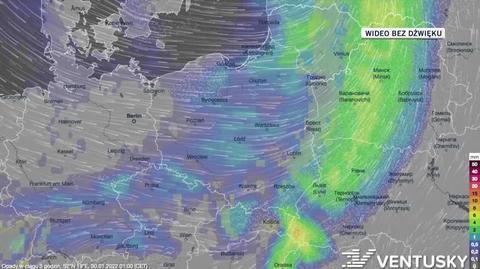 Prognozowane opady w dniach 30.01-03.02