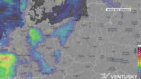 Prognozowane opady w ciągu kolejnych dni