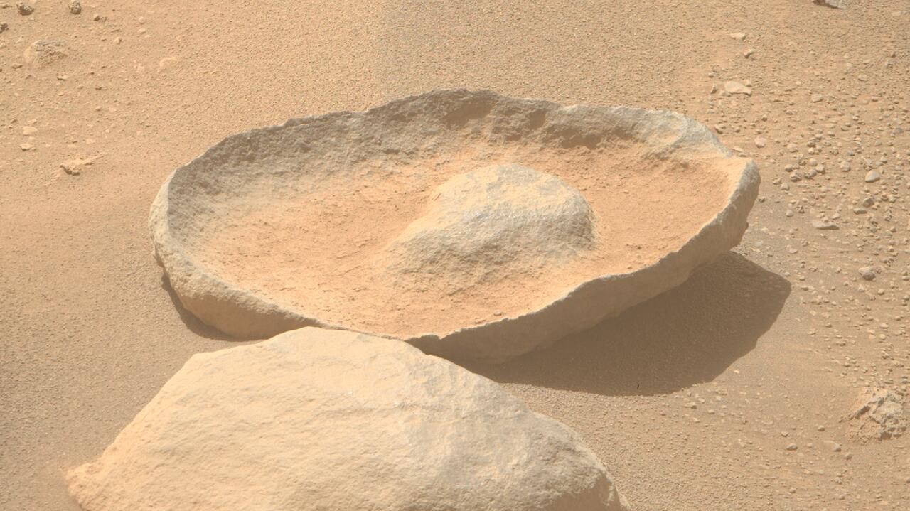 Un delicioso manjar en Marte.  El rover Perseverance encontró una roca que parecía un aguacate.  La NASA mostró las imágenes.