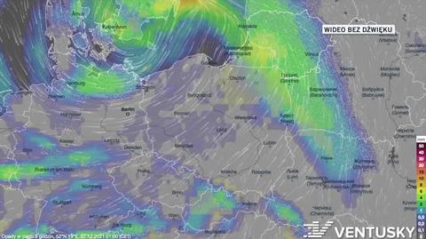 Prognozowane opady w dniach 02-06.12