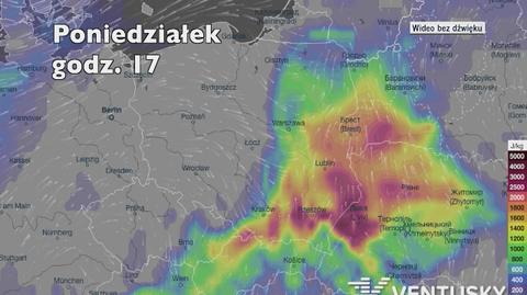 Potencjalny rozwój burz w kolejnych dniach (Ventusky.com | wideo bez dźwięku)