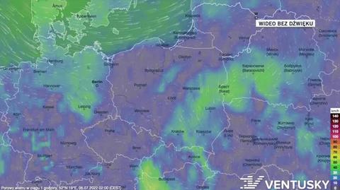 Prognoza porywów wiatru w dniach 06-10.07