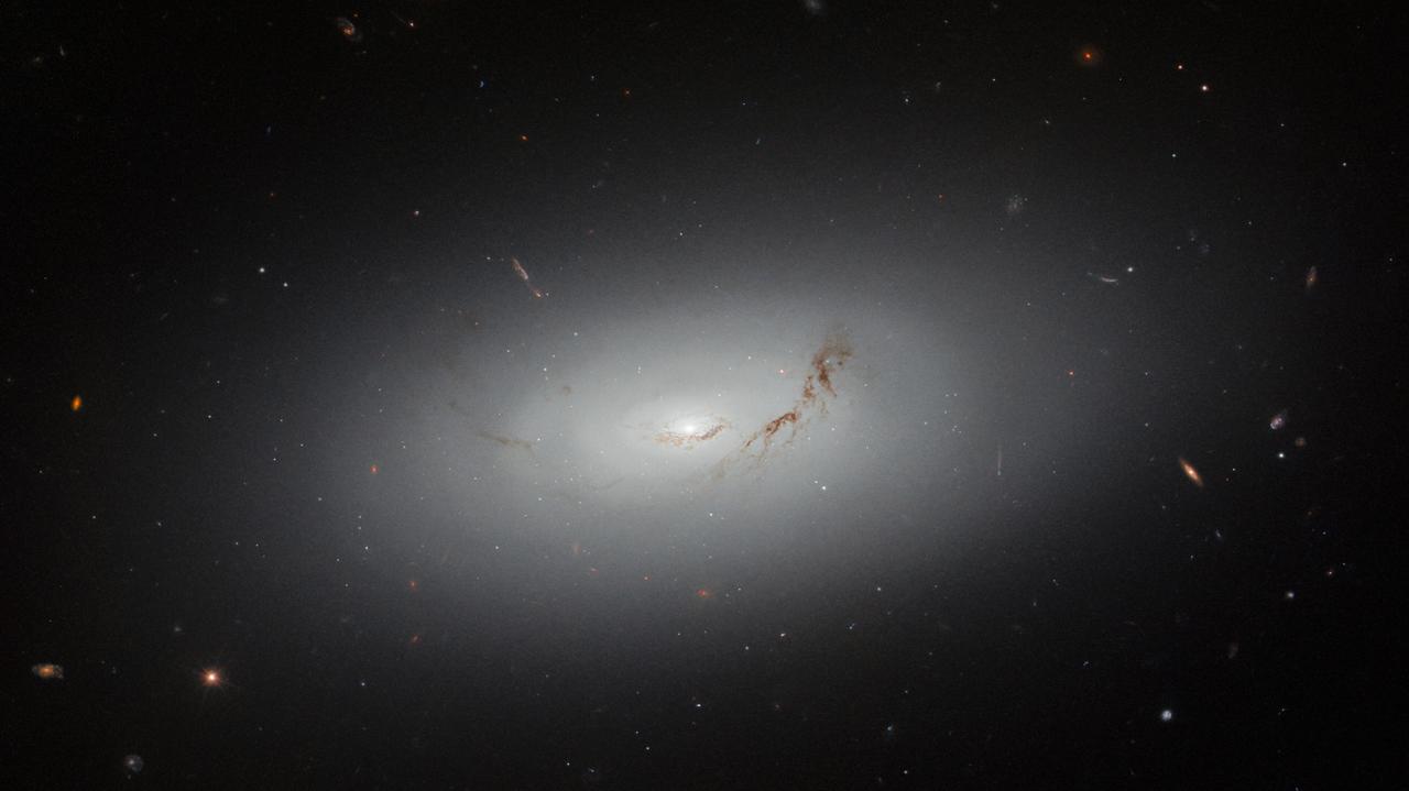 El telescopio Hubble tomó imágenes de la galaxia NGC 3156. En su núcleo hay un agujero negro