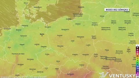 Prognoza temperatury na kolejne dni