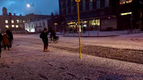 Śnieg w Dublinie