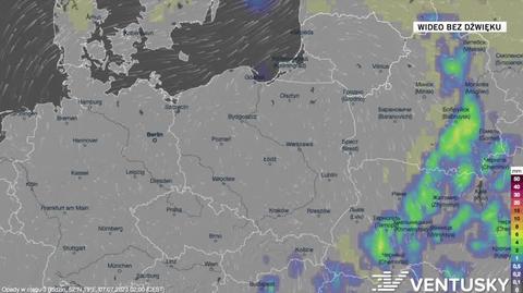 Prognozowane opady w najbliższych dniach