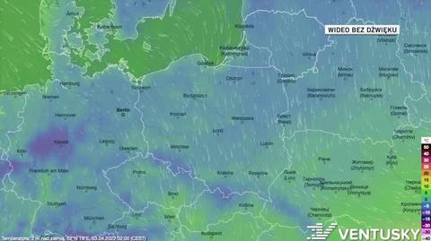 Prognoza temperatury na kolejne dni