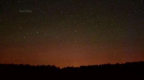 Zorza polarna nad Polską - Nowogród