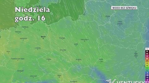 Prognozowana temperatura w najbliższych dniach (Ventusky.com)