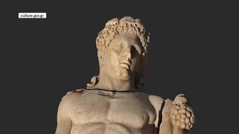 Fragmenty posągu Herkulesa z II wieku odkryte w ruinach greckiego miasta Filippi 