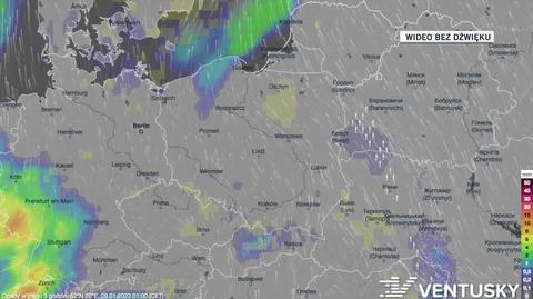 Prognozowane opady na 09-15.01