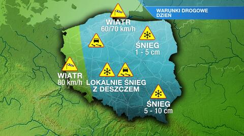 Warunki drogowe w sobotę 27.01