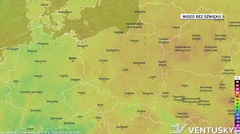 Prognoza temperatury na kolejne dni