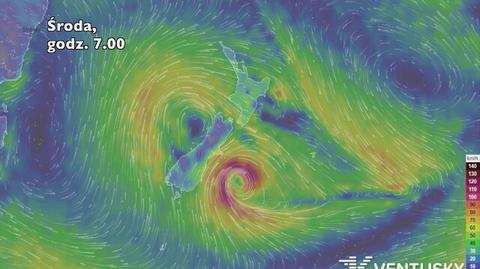 Porywy wiatru związane z cyklonem Gita