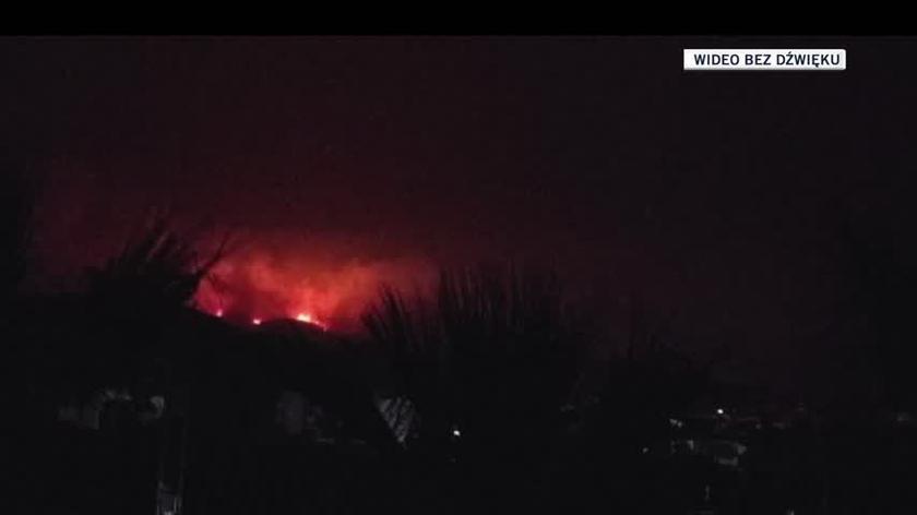Pożar na wyspie Rodos