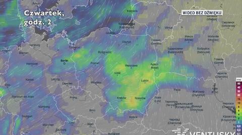 Prognozowane opady w ciągu najbliższych dni