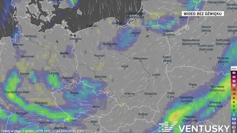 Prognozowane opady w ciągu najbliższych dni