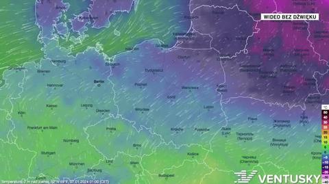 Prognozowana temperatura na kolejne dni