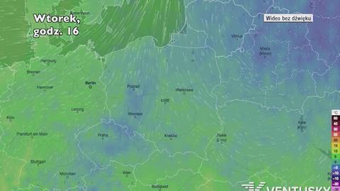 Temperatura w ciągu w kolejnych pięciu dni (Ventusky.com)