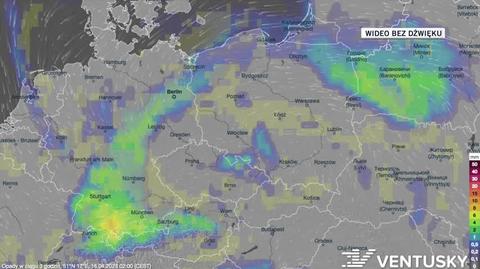 Prognoza opadów na kolejne dni