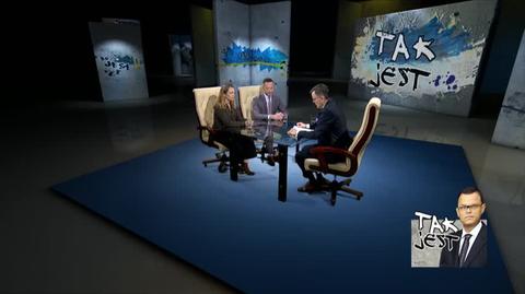Katarzyna Karpa-Świderek i Tomasz Wasilewski w programie "Tak jest"