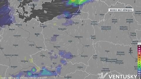 Prognozowane opady w najbliższych dniach