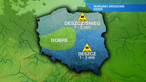 Warunki drogowe we wtorek 5.03