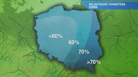 Warunki biometeorologiczne w piątek