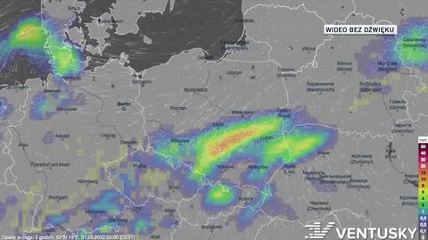 Prognozowane opady w dniach 31.03-04.04