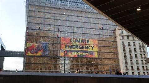 Akcja Greenpeace w Brukseli