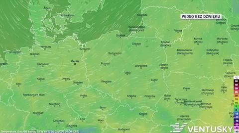 Prognozowana temperatura w dniach 26-30.03