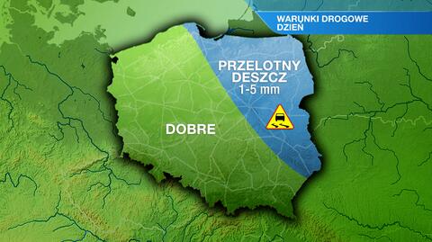 Warunki drogowe w poniedziałek 18.07