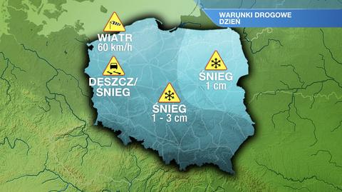 Warunki drogowe we wtorek 1.02