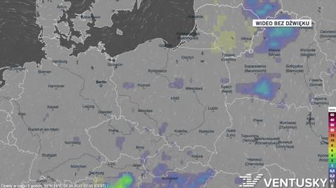 Prognoza opadów na najbliższy tydzień