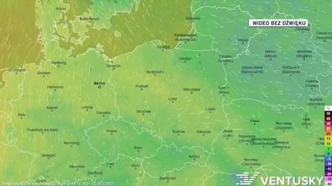 Prognozowana temperatura w ciągu kolejnych dni