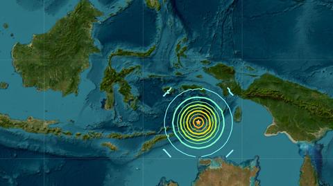 Wizualizacja 15 lat trzęsień ziemi na świecie