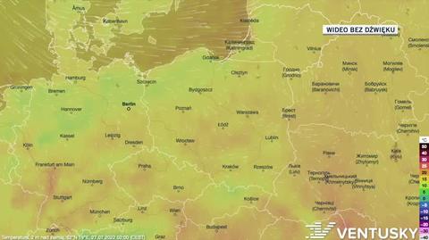 Prognoza temperatury na kolejne dni