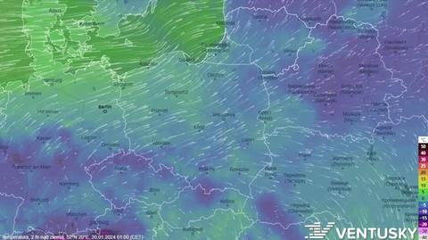 Prognozowana temperatura w kolejnych dniach