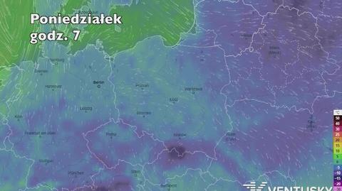 Temperatura w najbliższych dniach (ventusky.com | wideo bez dźwięku)