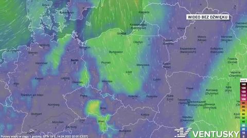 Prognoza porywów wiatru na kolejne dni