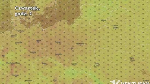 Temperatura w ciągu najbliższych pięciu dniu (Ventusky.com) | wideo bez dźwięku