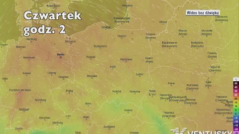 Temperatura w kolejnych dniach (Ventusky.com) | wideo bez dźwięku