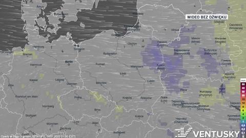 Prognozowane opady w dniach 14-18.01