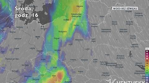 Prognozowane opady deszczu w najbliższych dniach