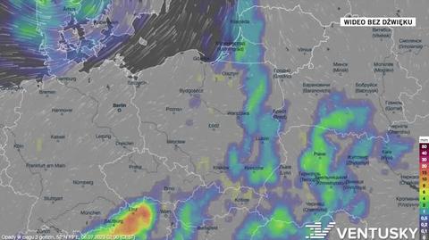 Prognoza opadów na kolejne dni