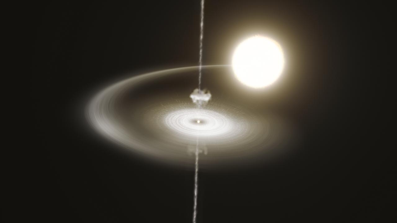 Púlsar J1023.  Los astrónomos han descubierto su secreto.