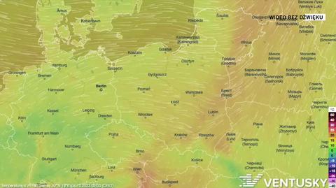 Prognoza porywów wiatru na kolejne dni