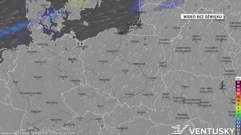 Prognozowane opady w ciągu kolejnych dni