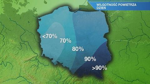 Warunki biometeorologiczne w środę