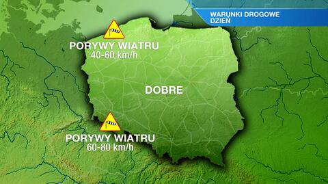 Warunki drogowe w niedzielę 21.01